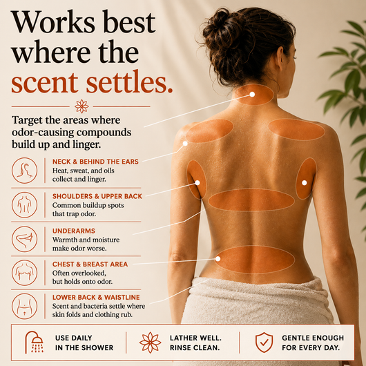 Persimmon Soap for Aging Body Odor