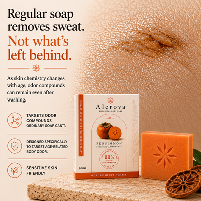 Persimmon Soap for Aging Body Odor