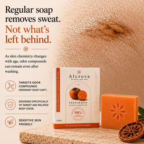 Persimmon Soap for Aging Body Odor