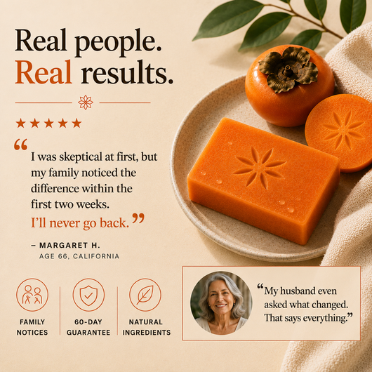 Persimmon Soap for Aging Body Odor