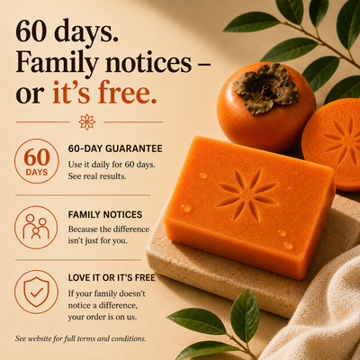Persimmon Soap for Aging Body Odor