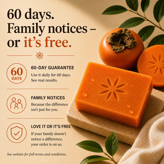 Persimmon Soap for Aging Body Odor
